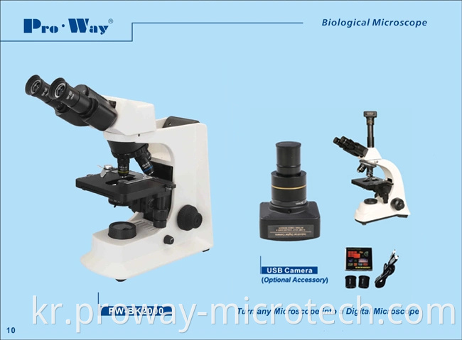 전문 LED Seidentopf 쌍안 생물학적 현미경 (PW-BK2000)